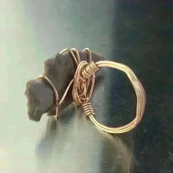 Vintage handmade authentic arrowhead wire ring size 6 - Picture 5 of 15